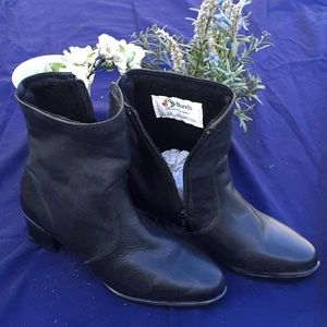 Blondo Faux Leather Chunky Heel Boots